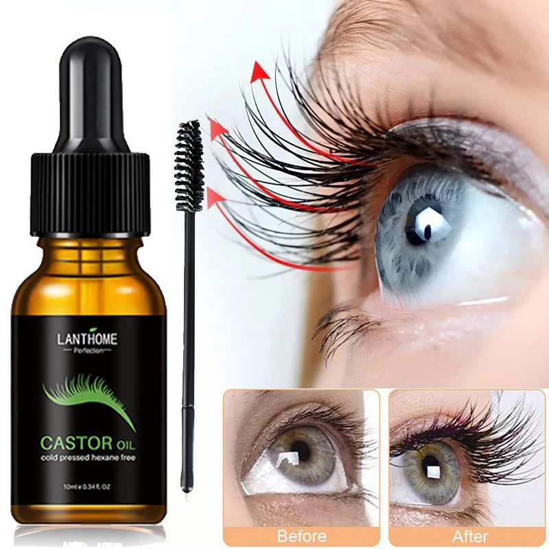 

Castor Oil Eyelash Growth Serum Longer Fuller Eyelash Enhancer Eyebrow Lashes Lifting Treatment Essence Hair Nourishing Products