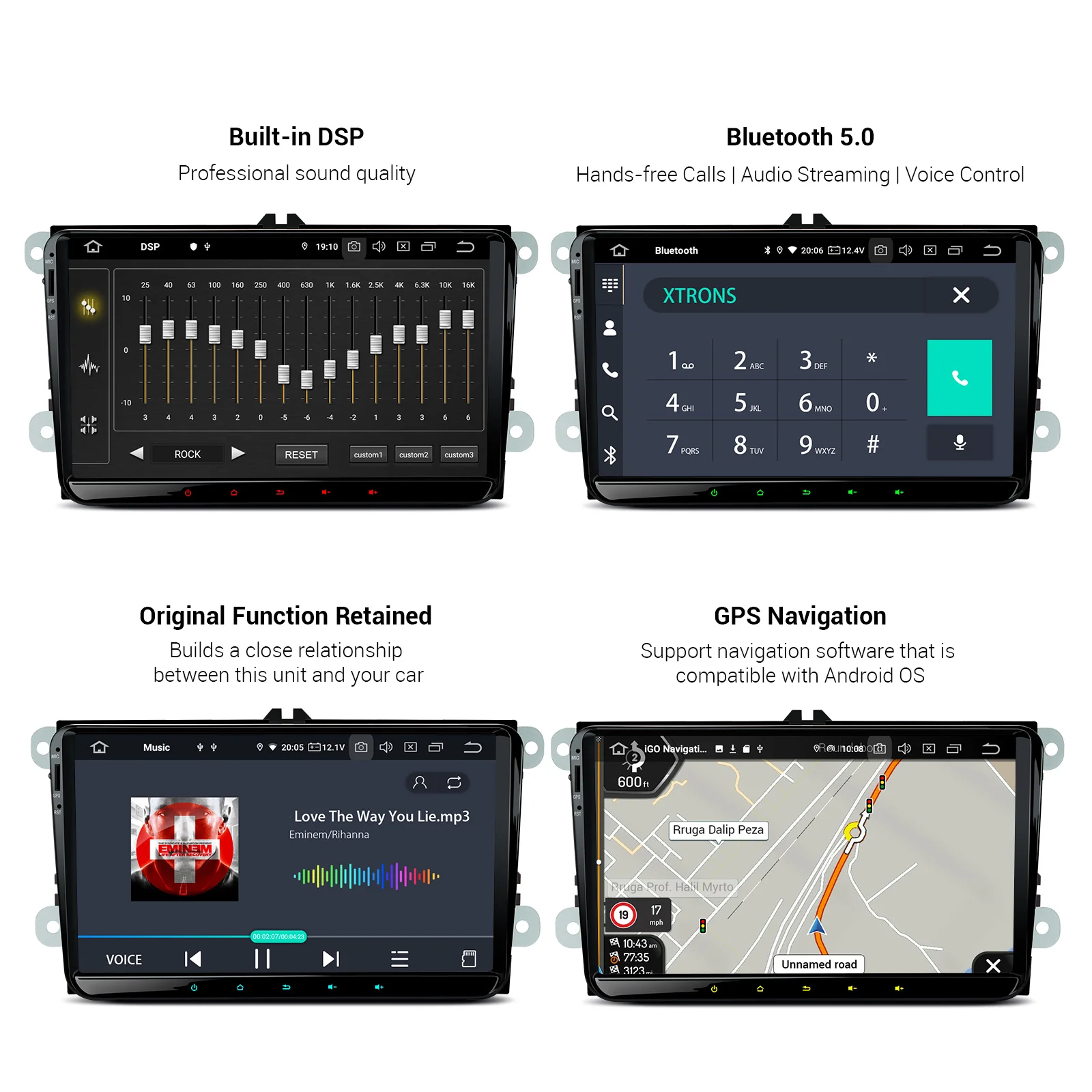 Автомобильная магнитола XTRONS мультимедийный плеер на Android 11 с 9 &quotэкраном со
