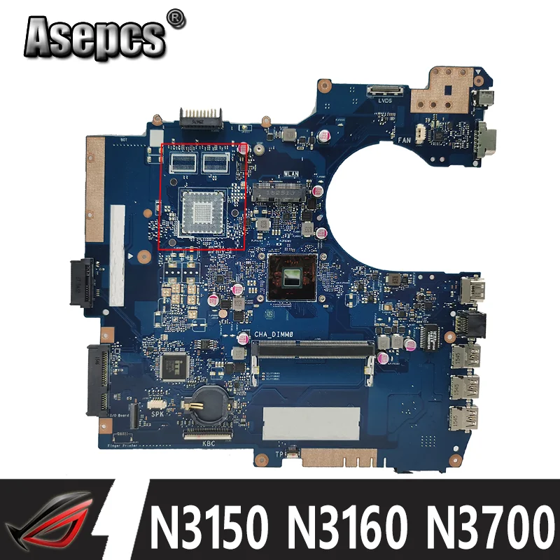 

Материнская плата P552SA N3150 N3160 N3700 N3710 для процессора REV2.1, материнская плата для ноутбука ASUS P552SA P552S P552SJ PRO552SJ