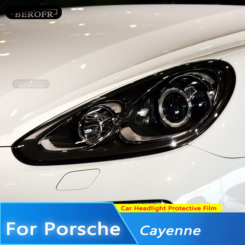 Car Headlight Protection Tint Film Smoke Black Transparent TPU Protective Sticker For Porsche Cayenne 2020 21 22 2011-On 958 Car Headlight Protection Tint Film Smoke Black Transparent TPU Protective Sticker For Porsche Cayenne 2020 21 22 2011-On 958