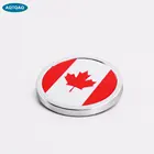 1 шт. внешние аксессуары для автомобиля наклейка с канадским флагом металлическая мини круглая Эмблема для Toyota Rover Dodge Skoda