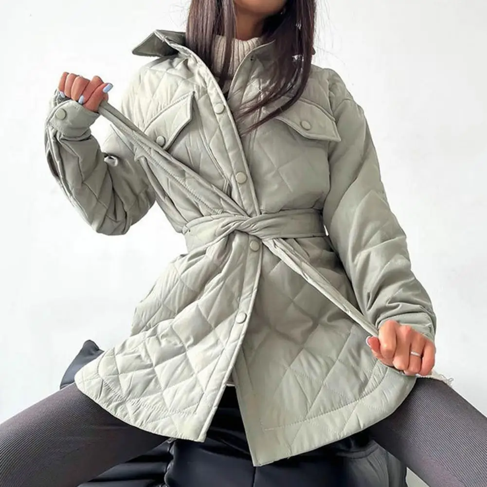 

Trendy Lady Coat Outwear Autumn Coat Solid Color Pure Color Lady Coat Keep Wram