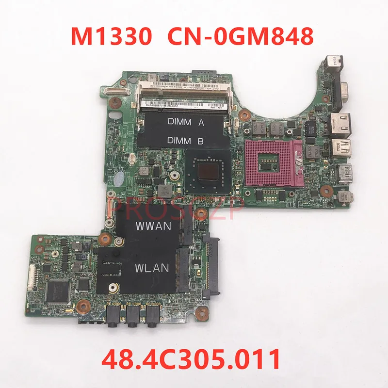 Mainboard CN-0GM848 0GM848 GM848 For DELL XPS M1330 Laptop Motherboard GM965 With 48.4C305.011 100% Fully Tested Working Well