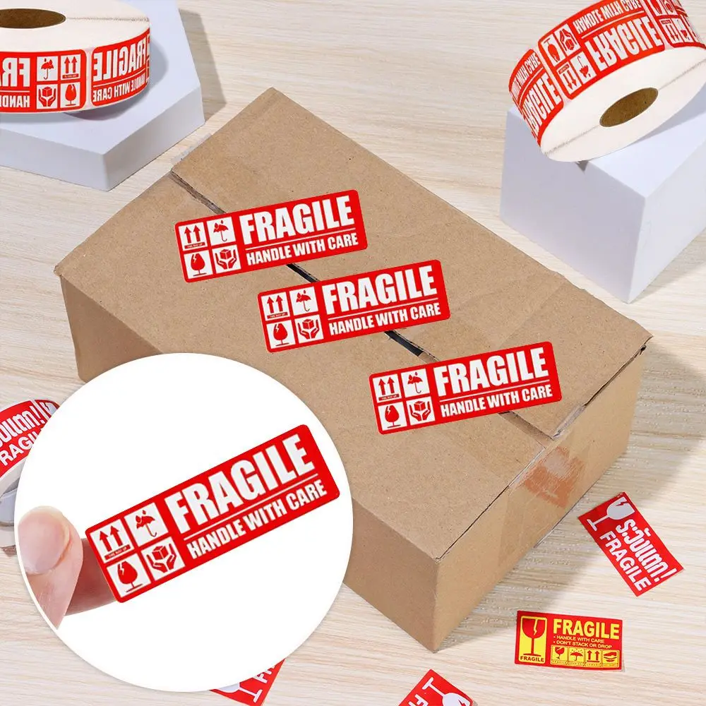 

Adhesive Care Shipping Packaging Mark Special Tag Handle With Care Keep Shipping Express Label Fragile Warning Sticker