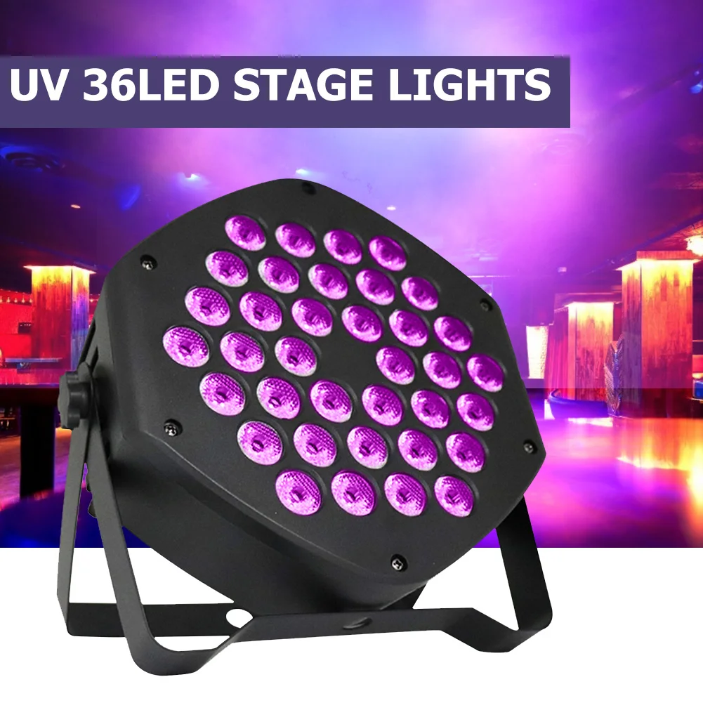

UV 36LED Stage Lights DJ Party Club Disco Bar Lamp Sound Control Lighting 25W Uplights Stage Lighting Effect Light
