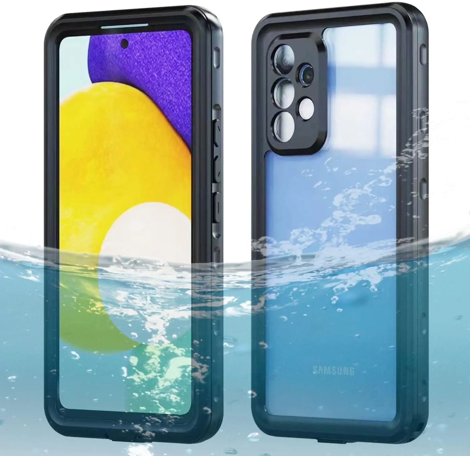 

Водонепроницаемый Чехол IP68 для Samsung Galaxy A53, телефон с защитой экрана, подводный защитный чехол с идентификацией по отпечатку пальца для Galaxy ...