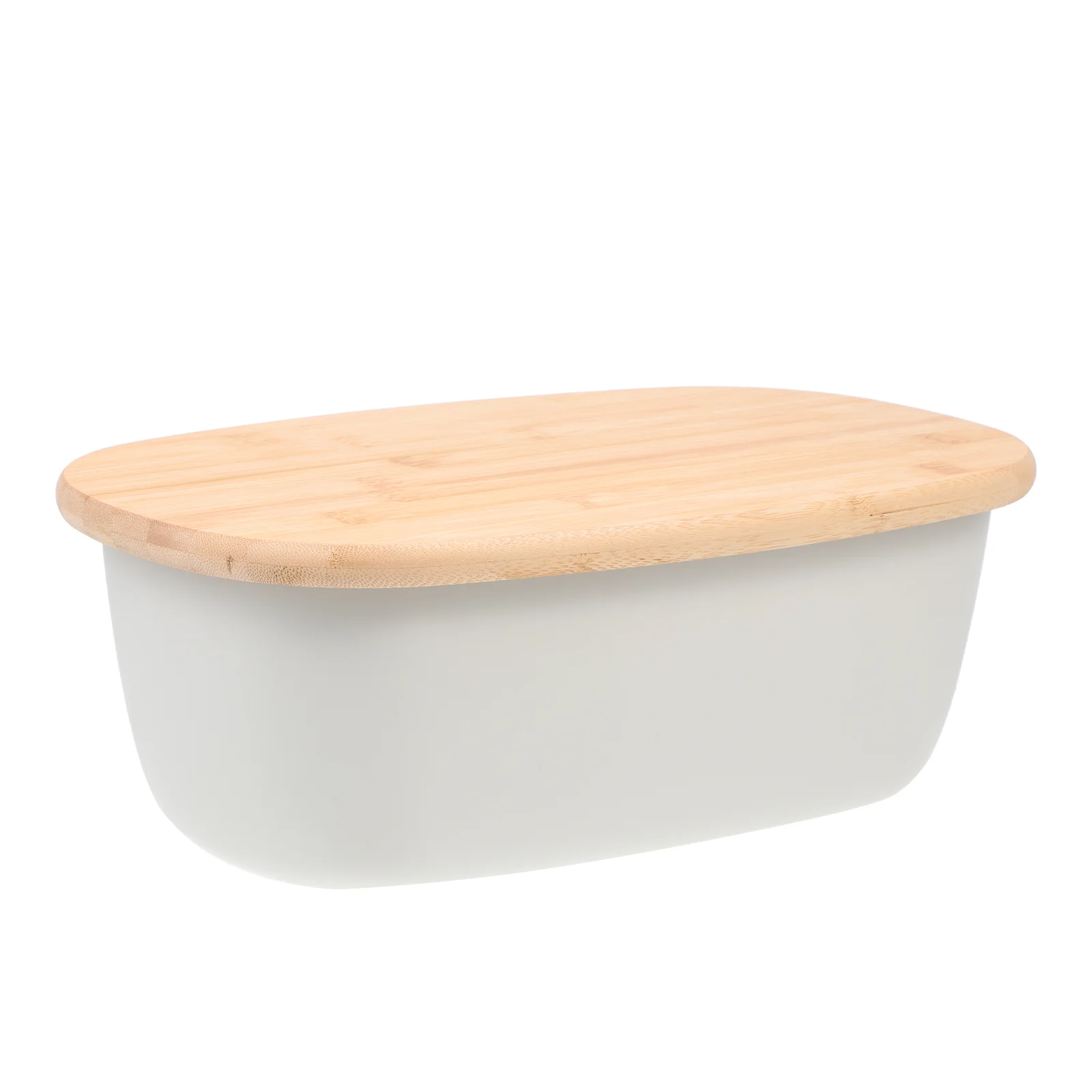 

Bread Storage Box with Bamboo Lid Bread Storage Container Kitchen Food Holder