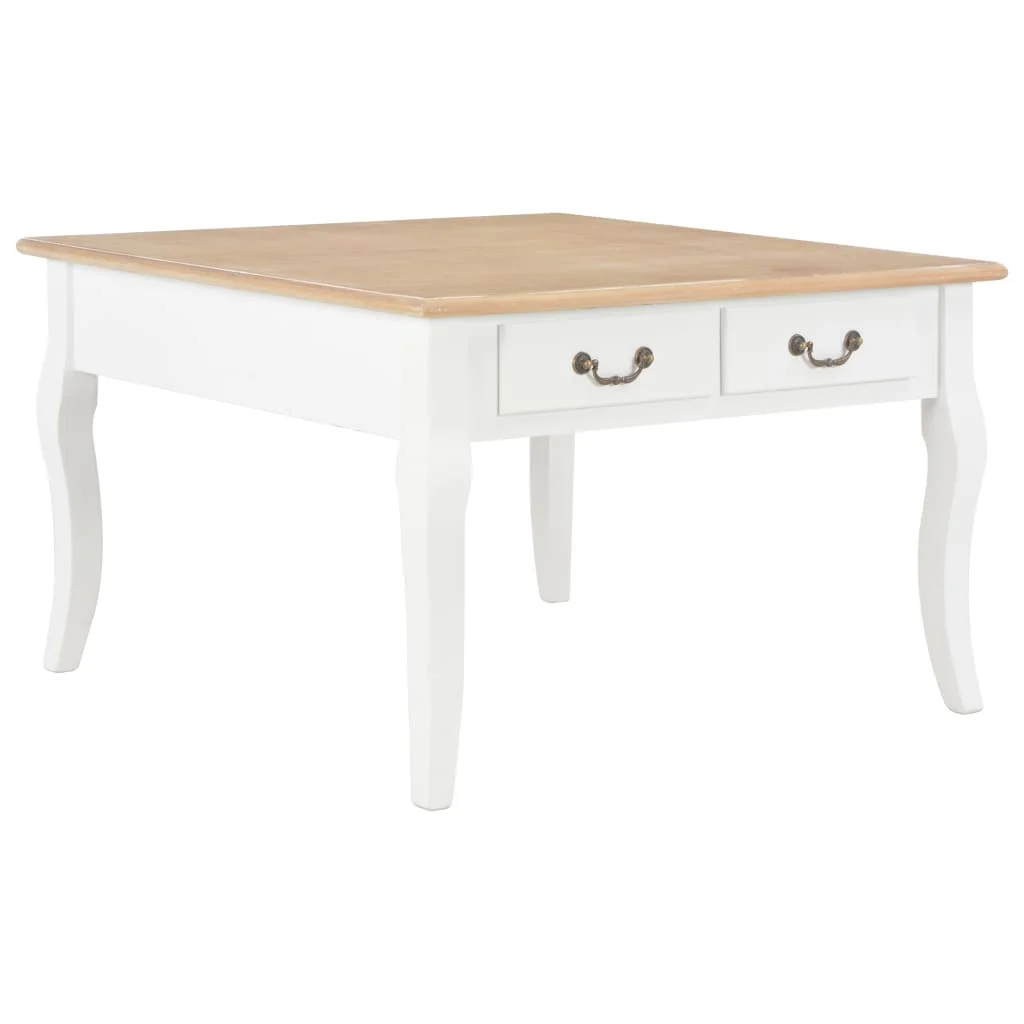 

Wood Coffe Table Coffee Tables for Living Room Tables Home Decor White 31.5"x31.5"x19.7" Wood