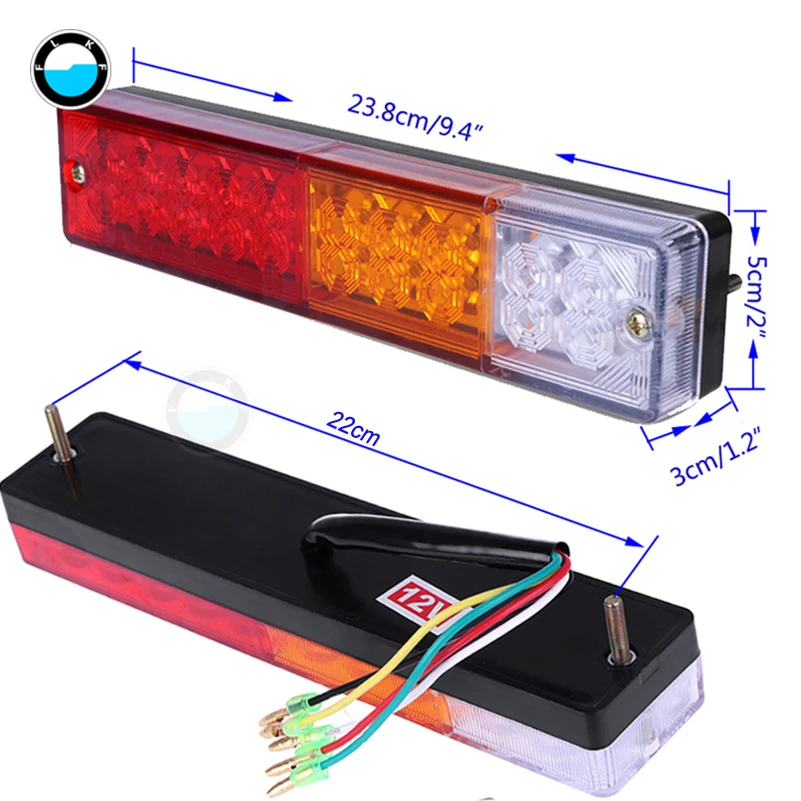 

2 шт., задние светодиодсветодиодный фонари для прицепа/грузовика, 8/26 светодиодов