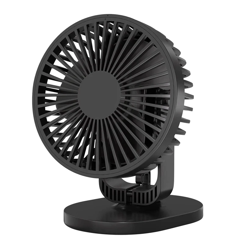 

USB Desk Fan,Rechargeable Clip On Stroller Fan,23 Hours Duration 720 Degree Rotatable Table Desktop Fan