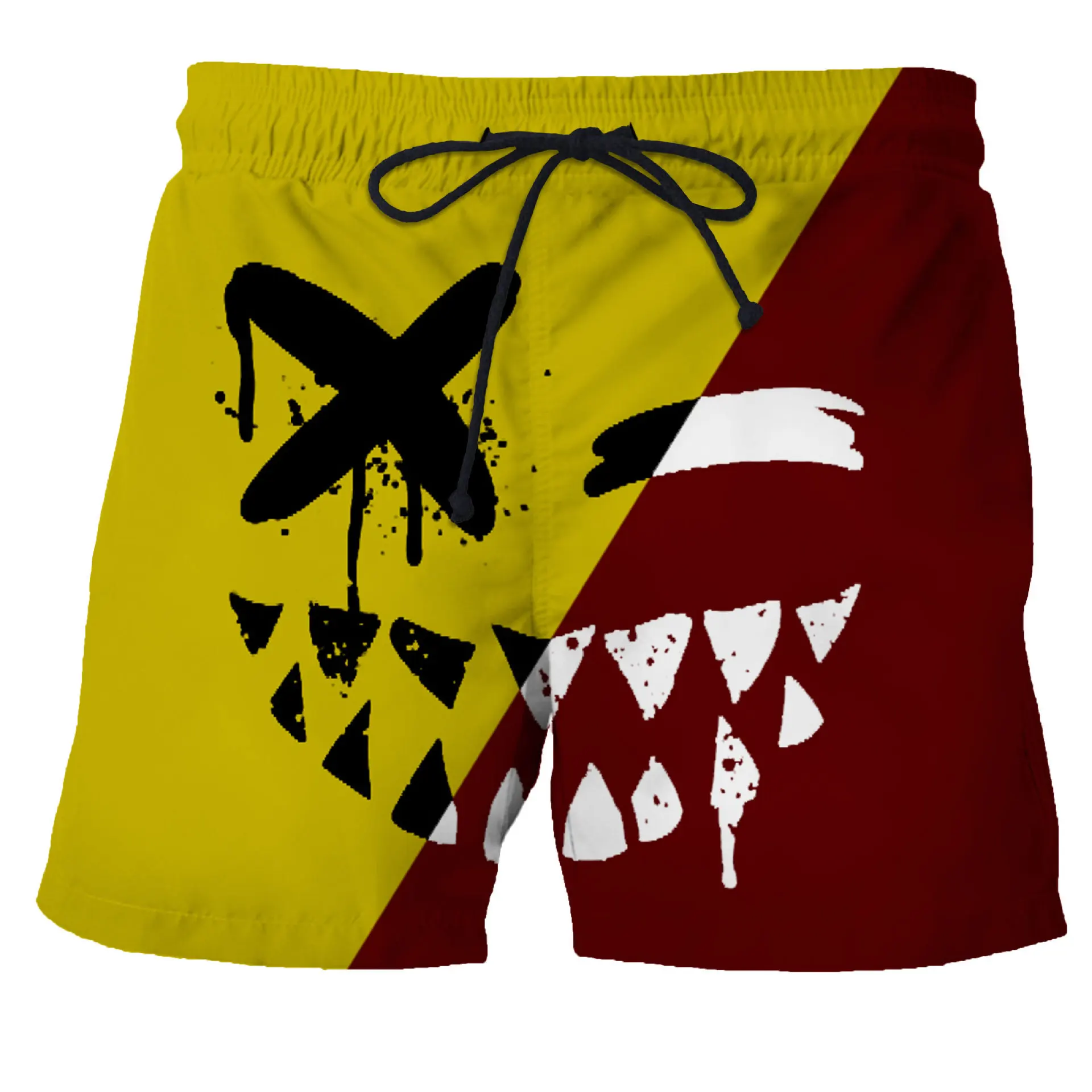 

2022 New Horror Smiley Demon 3d Digital Printing Pants Men's Summer Loose Casual Shorts Men's Outer Pants