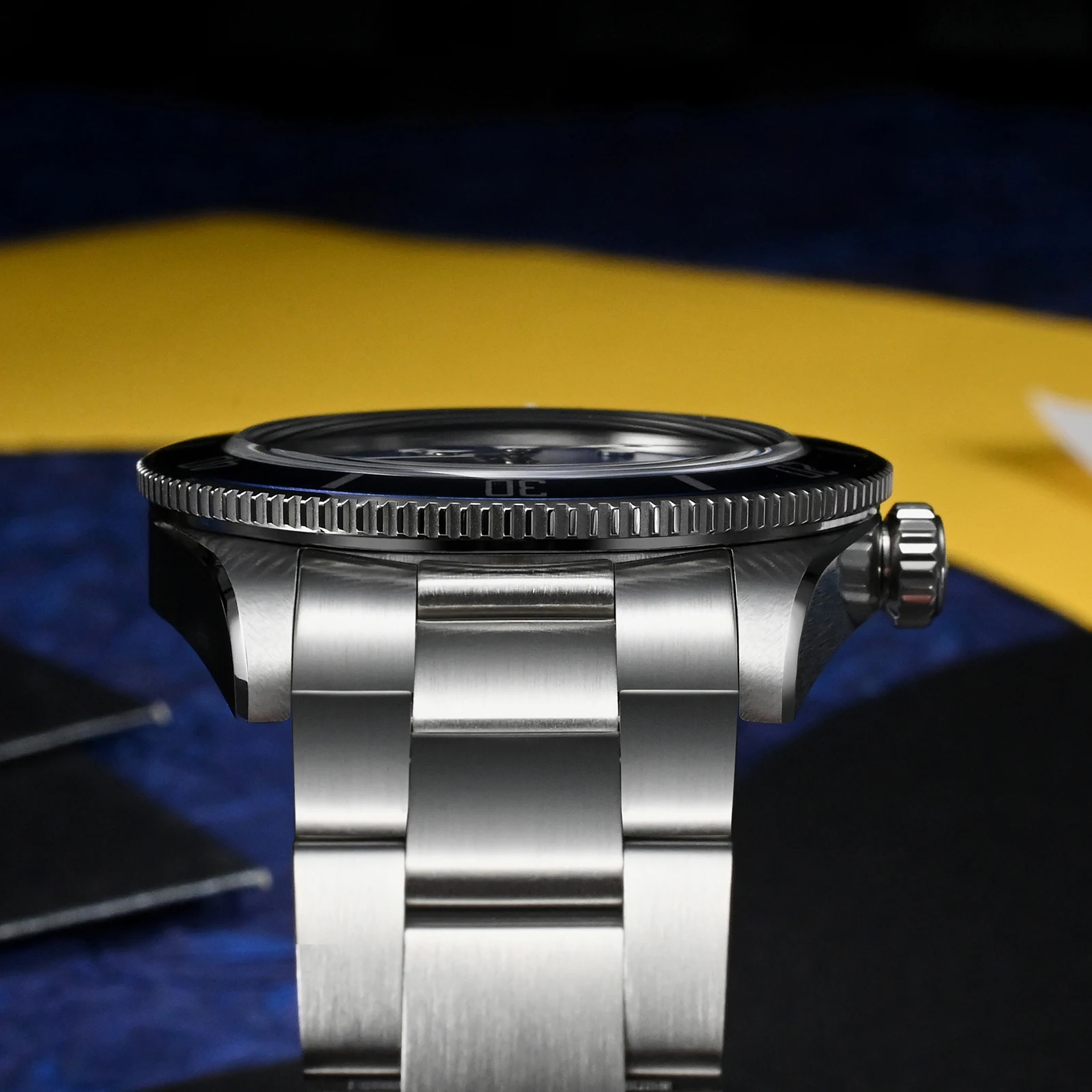 Фото Watchdives WD7922 BB54 Кварцевые часы VH31 20 бар Водонепроницаемые светящиеся сапфировые кристаллы Ar 37 мм Модные наручные часы из нержавеющей стали для дайвинга №5