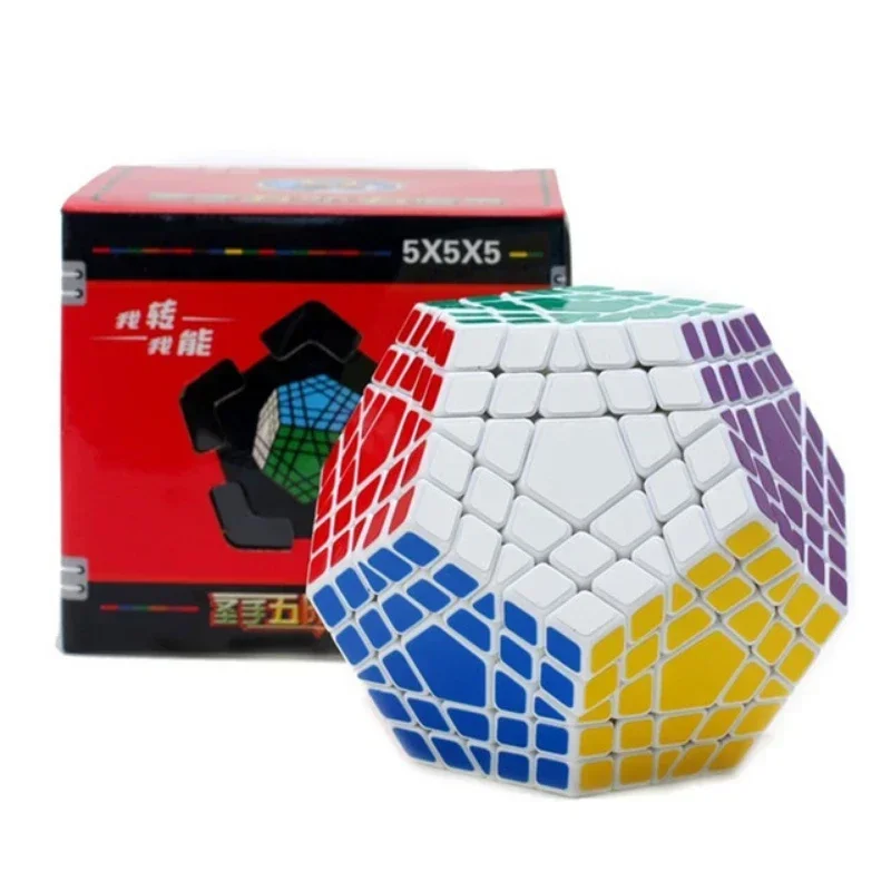 [Socube]Sengso 5x5 Megaminx Gigaminx Magic Cube Black Base Mega Professional Cubo Magico Learning Развивающие игрушки
