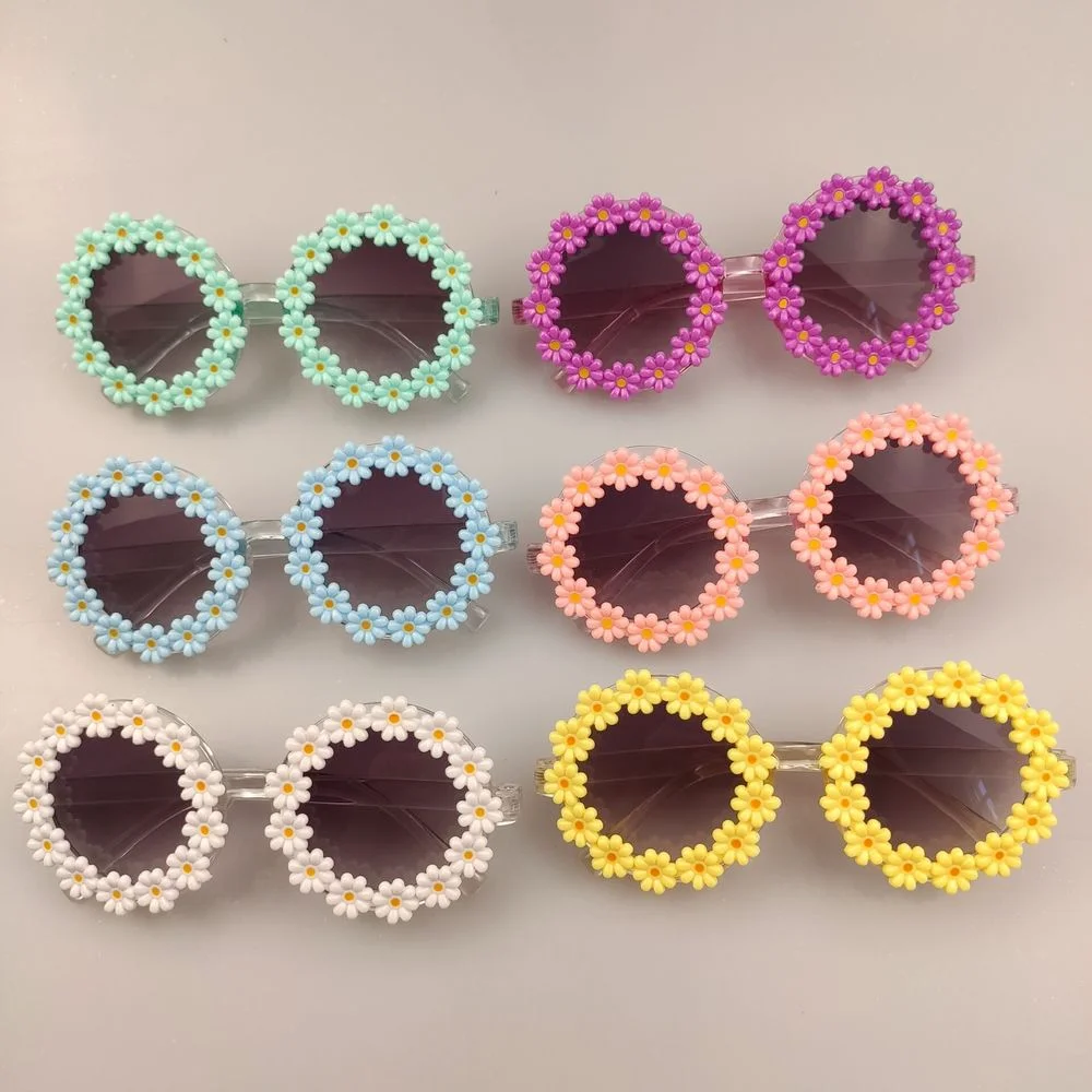 

Baby Sunglasses Round Flower Fashion Children Sunglasses Girls Baby Shades Glasses UV400 Outdoor Sun Protection Eyeglasses