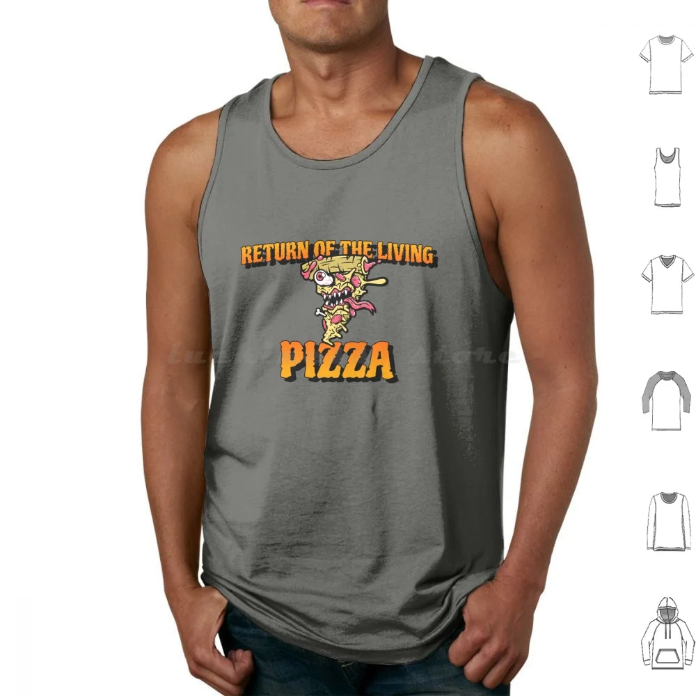 

The Spectre Tomb Cannibalism Return Of Living Pizza Graphic For Fans Tank Tops Print Cotton The Spectre Tomb Cannibalism