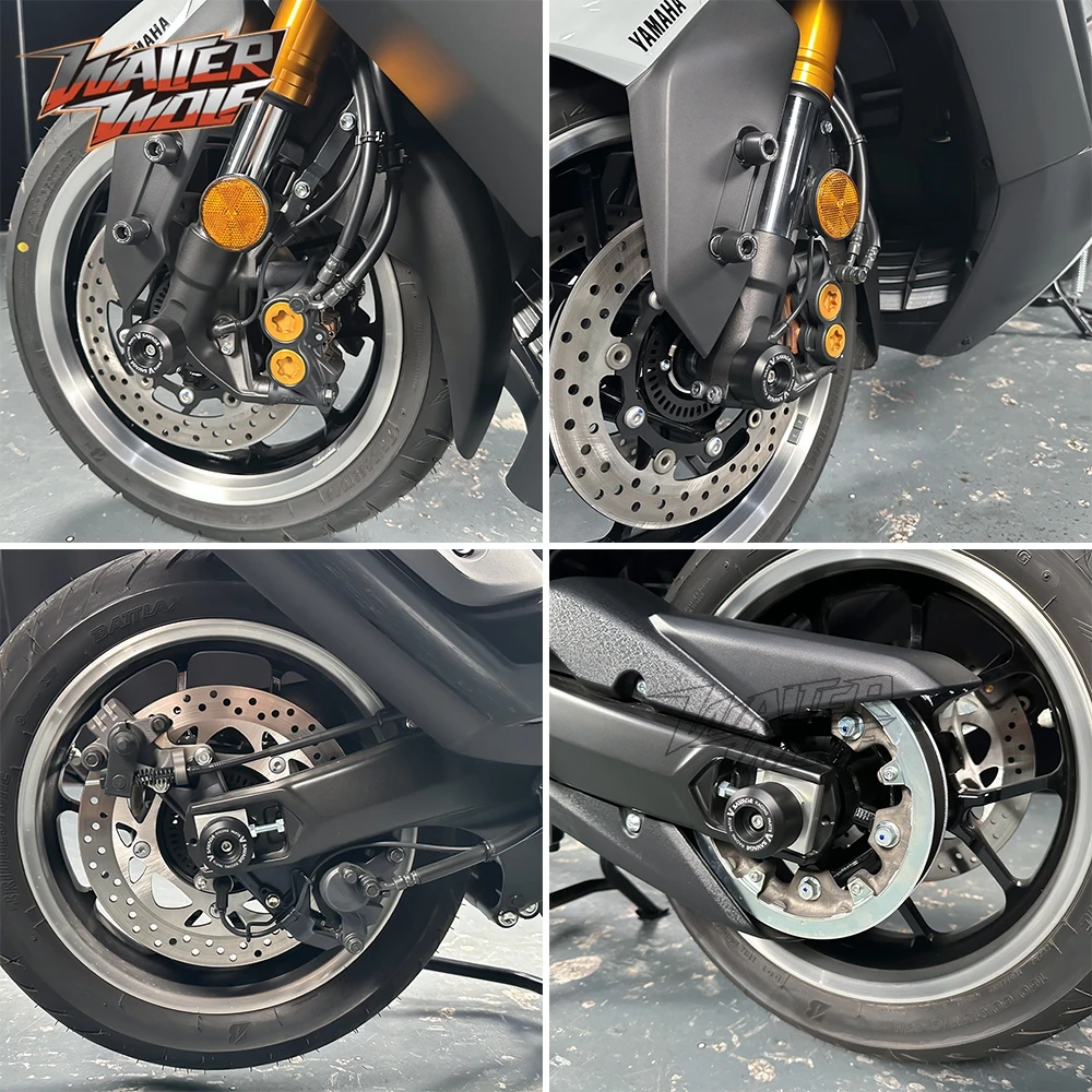 Фото Мотоциклетные слайдеры для Yamaha T MAX 560 XP 560 T-max Tmax 560 Tech Max 2020-2025, слайдер маятника вилки оси №2