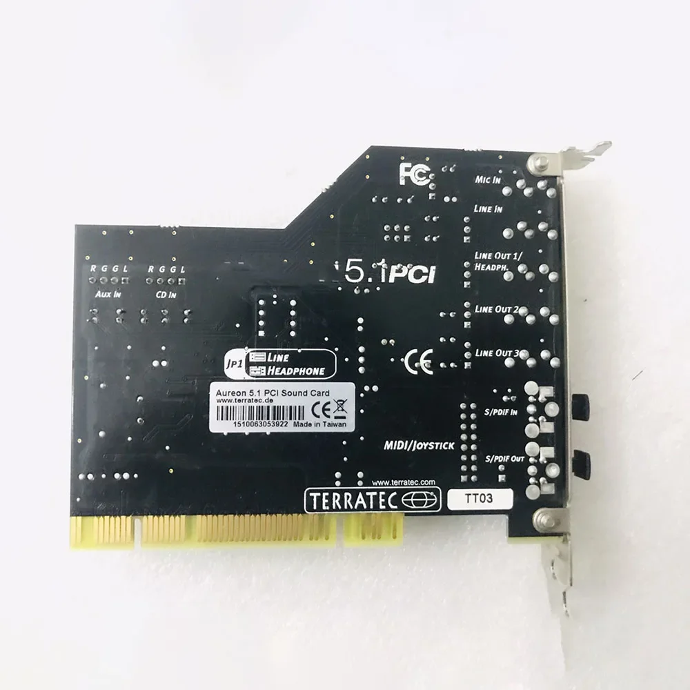 Для звуковой карты Aureon 5.1 PCI оптический выход вход TTP8 VER1.3
