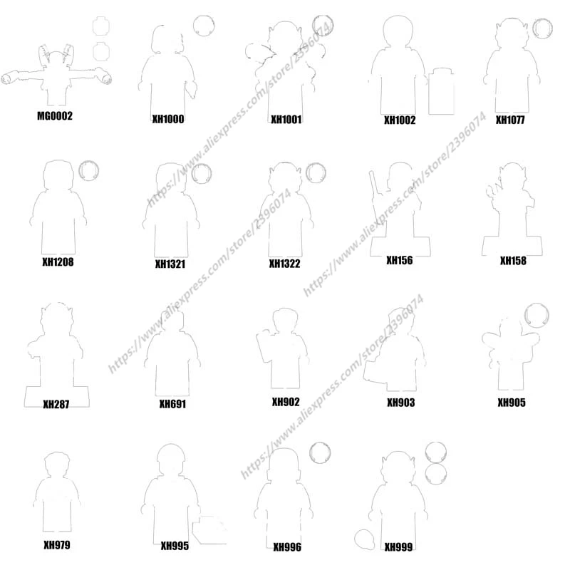 Фигурки-конструкторы в ассортименте
