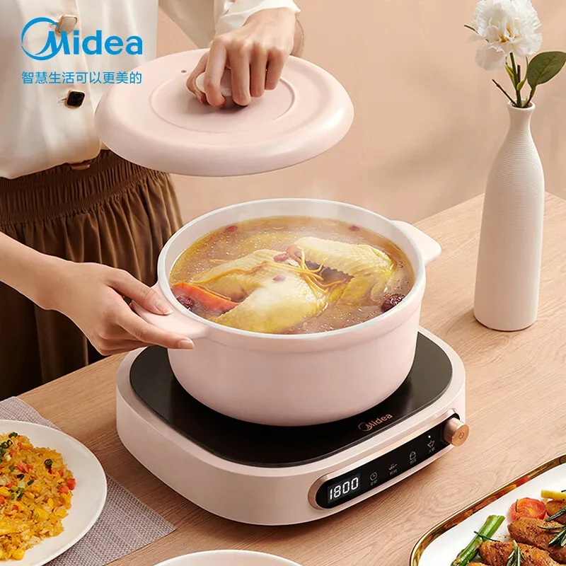 

Midea Induction Cooker Household Hot Pot Rotating Control Large Thermal Induction Cooker Double Environment Control Fire