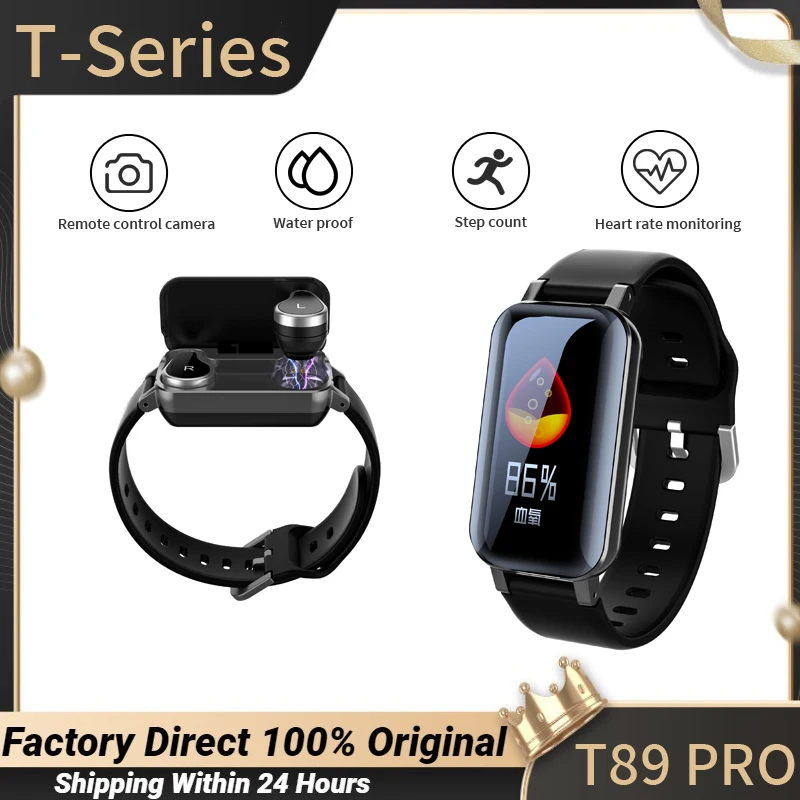 

T89 PRO Smart Watch Life Waterproof Push Message Call Reminder Message Reminder Fitness Tracker Passometer Answer Call Dial Call