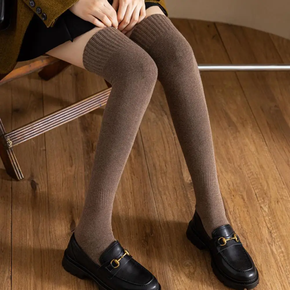 

1 пара, женские Теплые Зимние Вязаные гольфы до колена