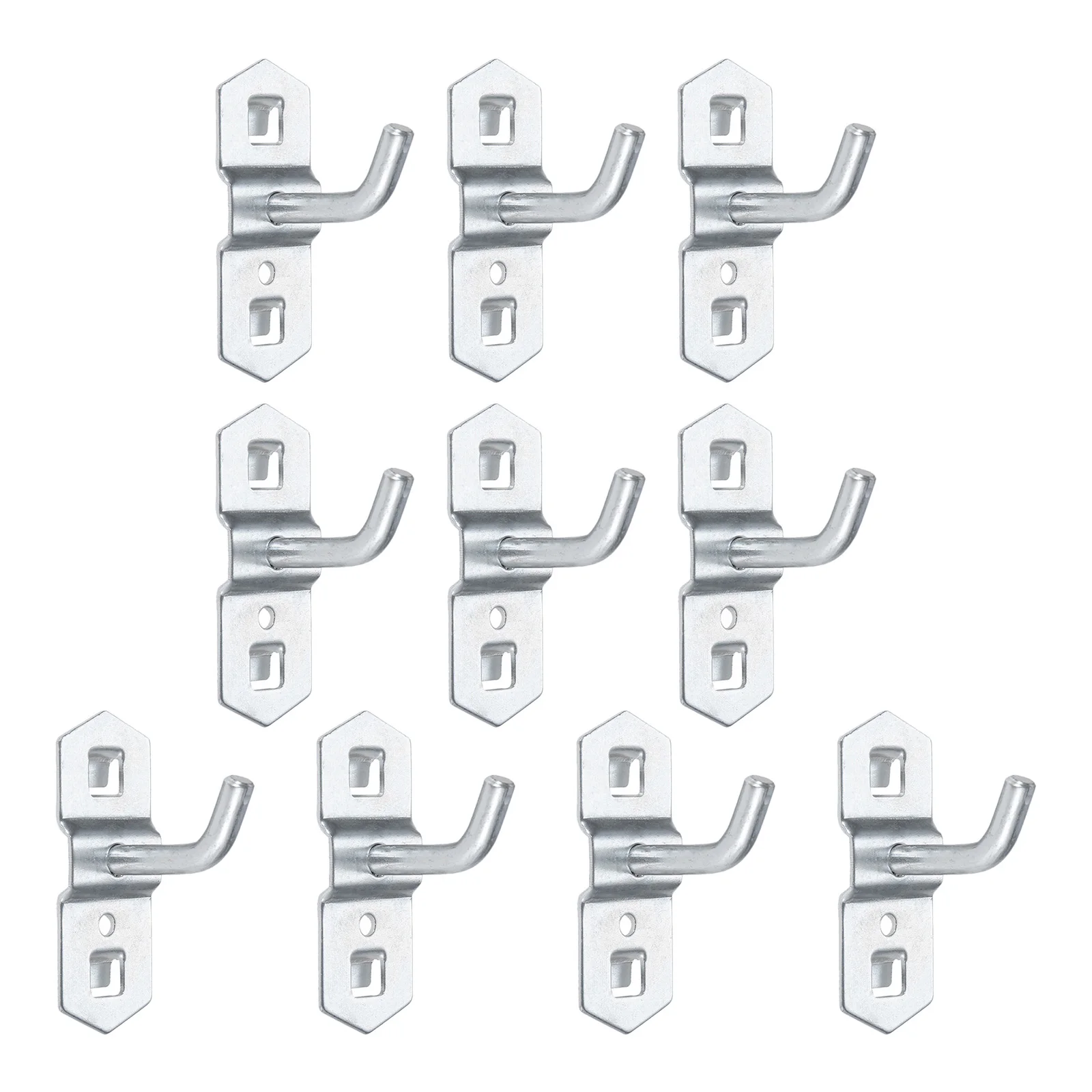 10PCS 25MM Tool Hanging Hook Metal Display Rack Kitchen and Household Goods Shelf Hooks Hole Plate Kitchen Accessories DRELD
