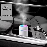 ultrasonic air humidifier romantic soft light essential oil diffuser car purifier cool mist maker portable 300ml humidifier h2o