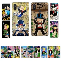 maiyaca cartoon dollar monopolys phone case for xiaomi mi 8 9 10 lite pro 9se 5 6 x max 2 3 mix2s f1
