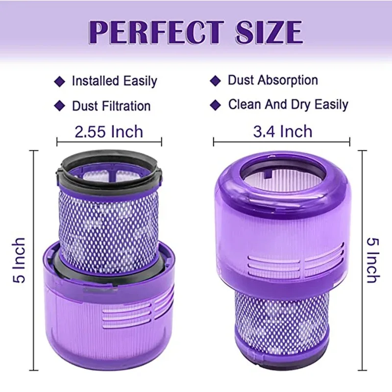 Моющийся фильтр HEPA для Dyson V11 V15 SV14 ручные беспроводные фотофильтры аксессуары