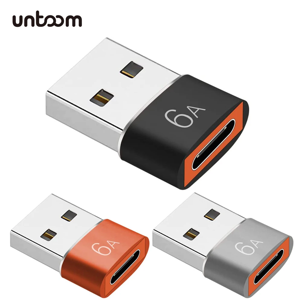 

Переходник с USB на USB Type-C «Мама» на USB A «папа», адаптер OTG для быстрой зарядки для iPhone 12, 13, MacBook, Samsung, Xiaomi