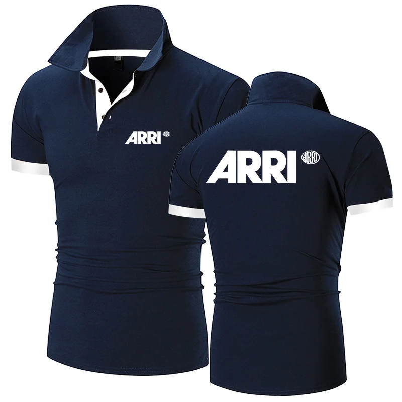 

ARRI 2023 Men's New Summer Hot Fashionable Printing Design Short Sleeve Sports Wear Polos Shirts Lapel Casual Clothing Slim Tops