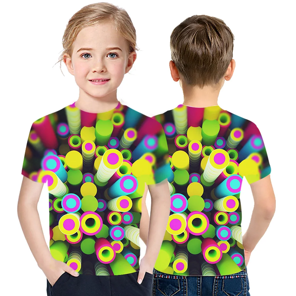 

New Three Dimensional Graphic T-Shirt Men's Casual Tops Fun 3D Men's Summer O-neck Shirt Plus Size Streetwear