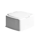 Дорожная коробка для хранения, банка для конфет, подставки для макияжа с крышкой, дозатор для дома и офиса, держатель для Qtip, портативные ювелирные изделия для ванной комнаты, ватных тампонов