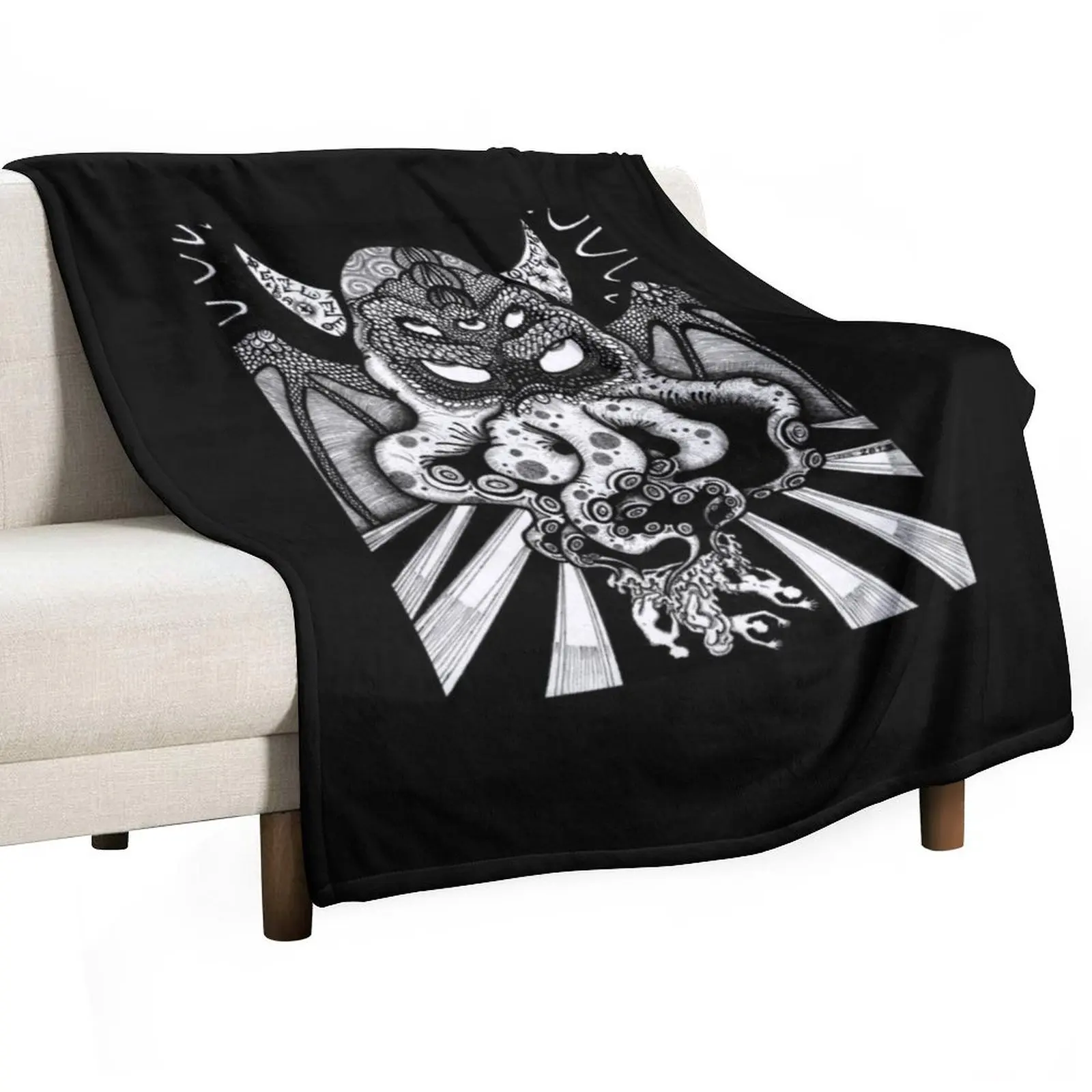 Тонкое пляжное одеяло Cthulhu fhtagn: he waits dream