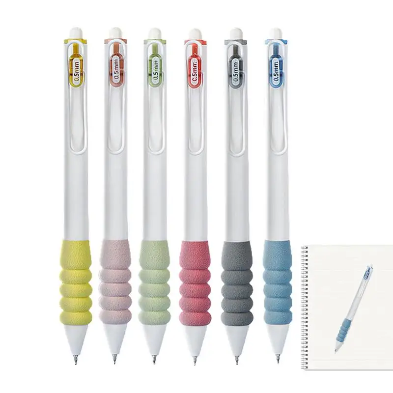 

Ручки с черными чернилами, выдвижная ручка, ручка для работы с супер мягким захватом, шариковая ручка 0,5 мм для мужчин и женщин, школьные и офисные принадлежности