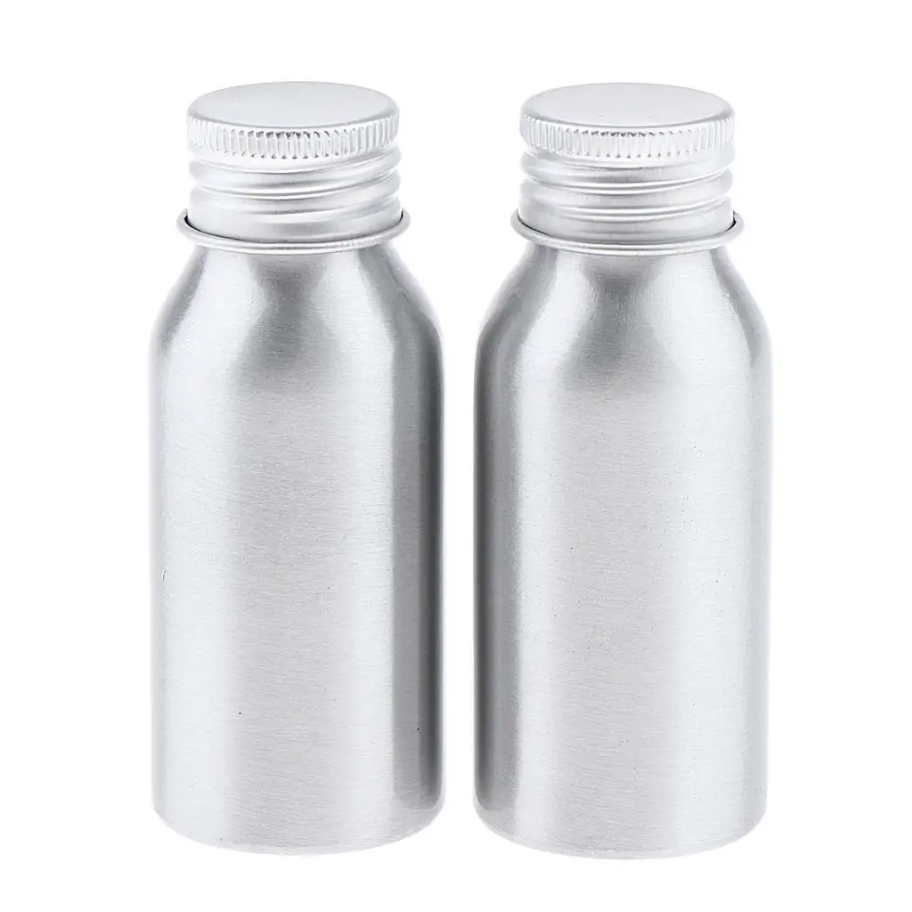 

2Pcs Top Premium Aluminum Bottle Water Bottle for Cosmetic,Juice,Tablet