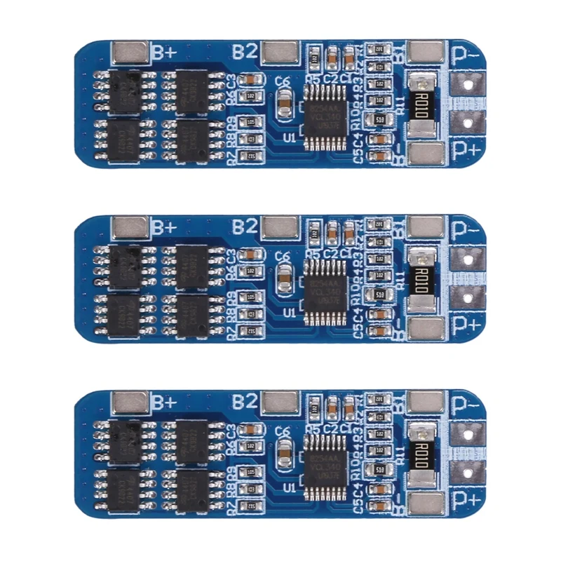 

NEW-3X 3S 10A 12V Lithium Battery Charger Protection Board Module For 3Pcs 18650 Li-Ion Battery Cell BMS 10.8V 11.1V 12.6V