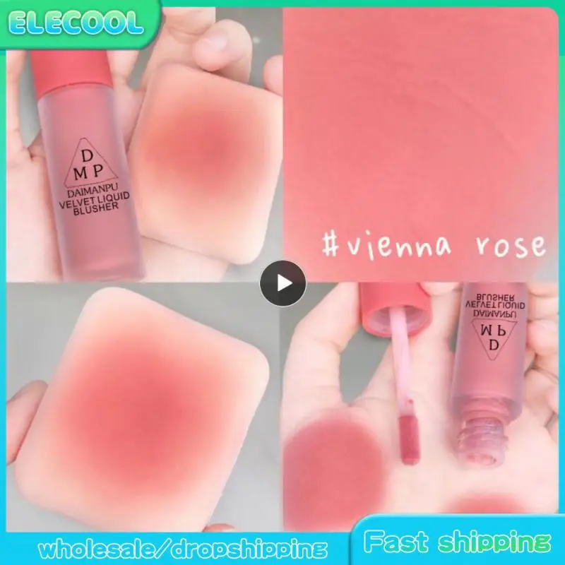 

Cheek Blush Velvet Matte Face Contour Brightens Liquid Blusher Facial Pigment Blush Makeup Cosmetics Cheek Contour Blush