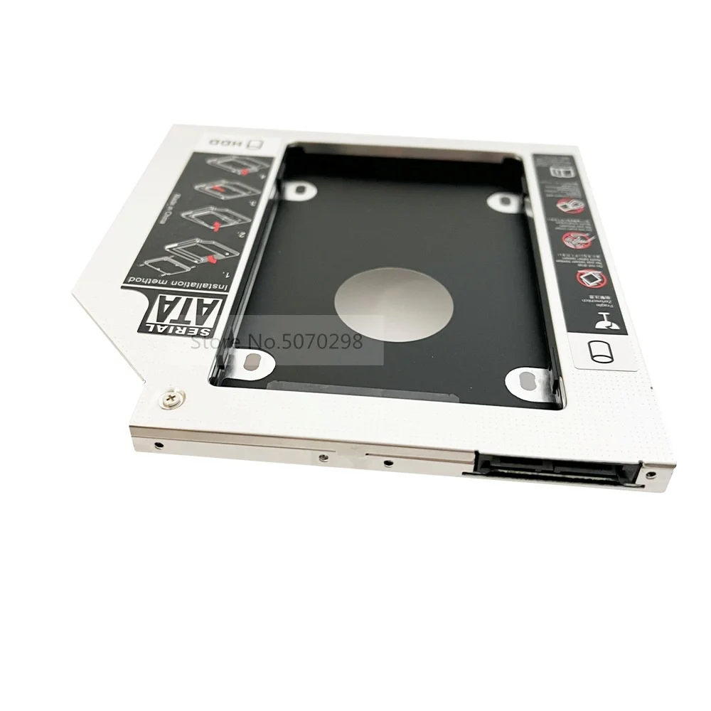

SATA 9.5mm 2nd HDD SSD Hard Drive Optical Bay Caddy Frame Enclosure for HP Pavilion 15-n005sp 15-AB193NO SU-208CB SU-208HB