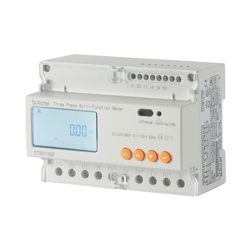 

Acrel 3 Phase CT Energy Meter DTSD1352 with RS485