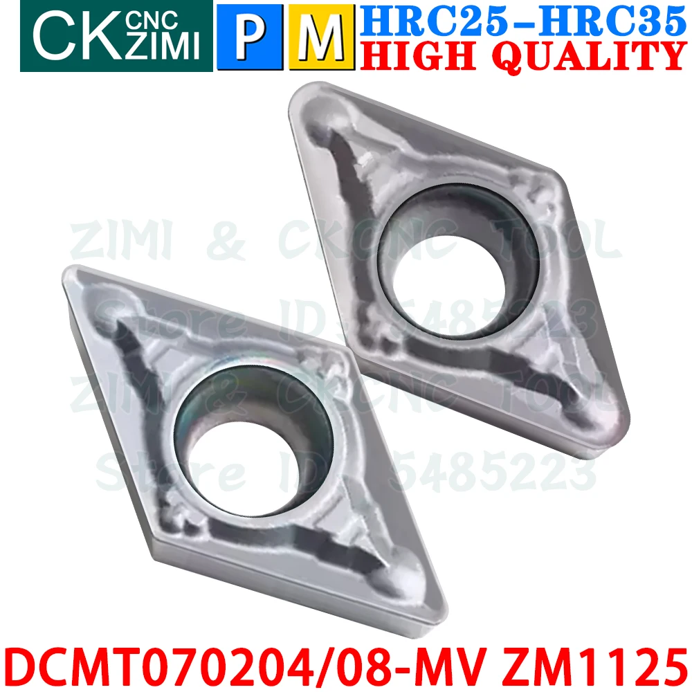 DCMT070204-MV ZM1125 DCMT070208-MV Твердосплавные пластины Наружные внутренние токарные