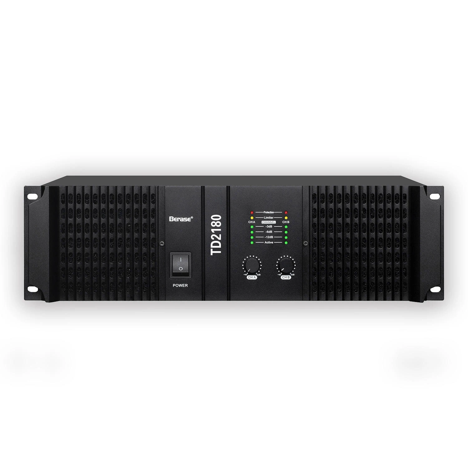 Фото Профессиональный усилитель мощности Aliexpress TD-2180 2x1800W класса D, 2U, для установки в стойку, высокой эффективности, для караоке, сцены, вечеринок и PA-систем №2