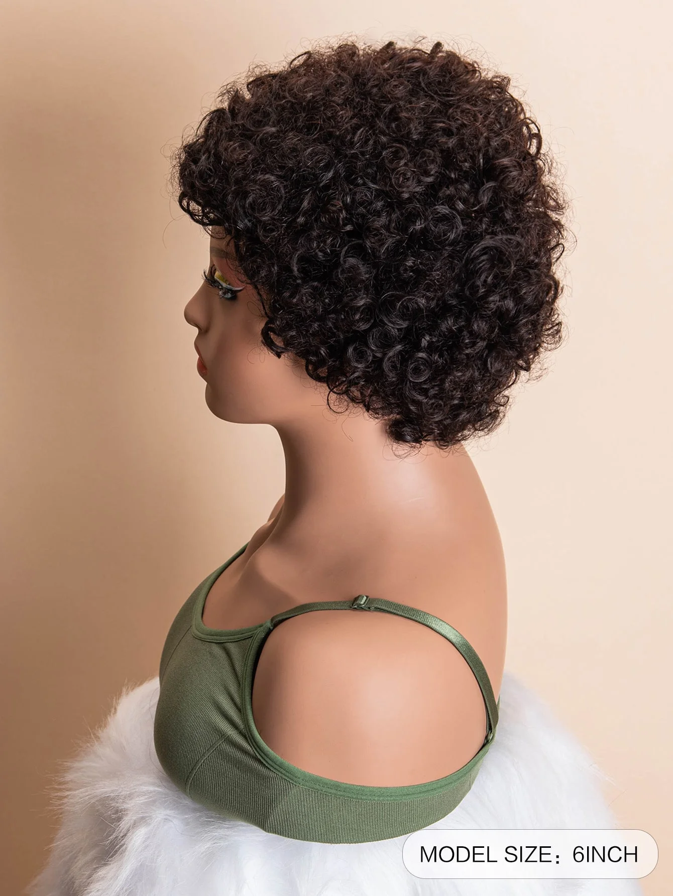 TNICE Афро-кудрявые короткие парики из натуральных волос Remy Grade Бразильские волосы