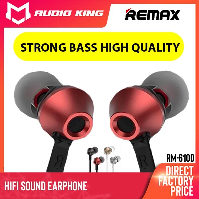 

HD SUPER BASS Gaming Earphone Original REMAX Earphone Gaming Earphones RM-610D Wired Earphone With Mic Gaming Headset