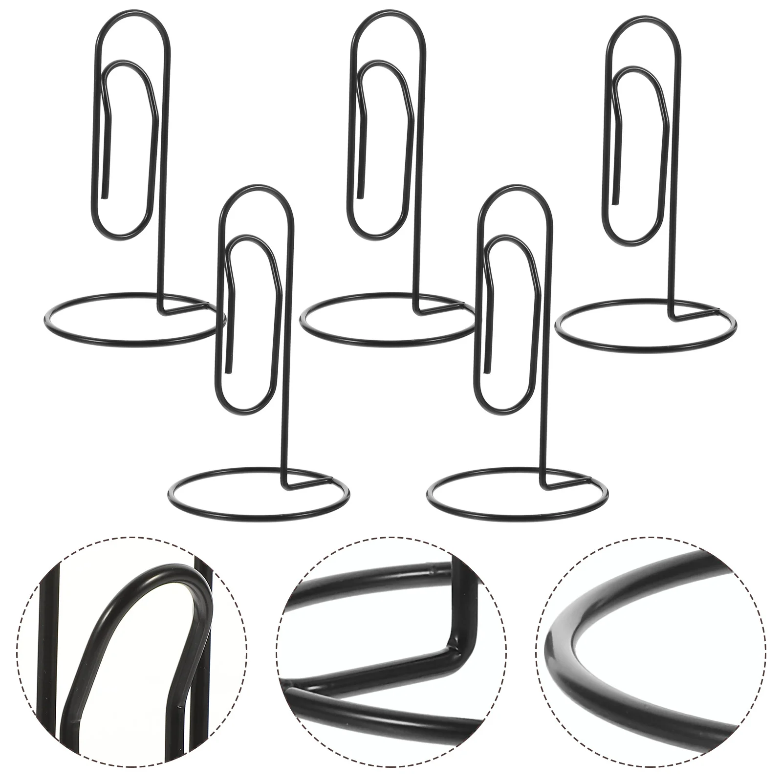 

5pcs Large Paper Clips Bill Organize Clips Note Photo Sign Clips Metal File Clips Clips Student Stationery for School Office