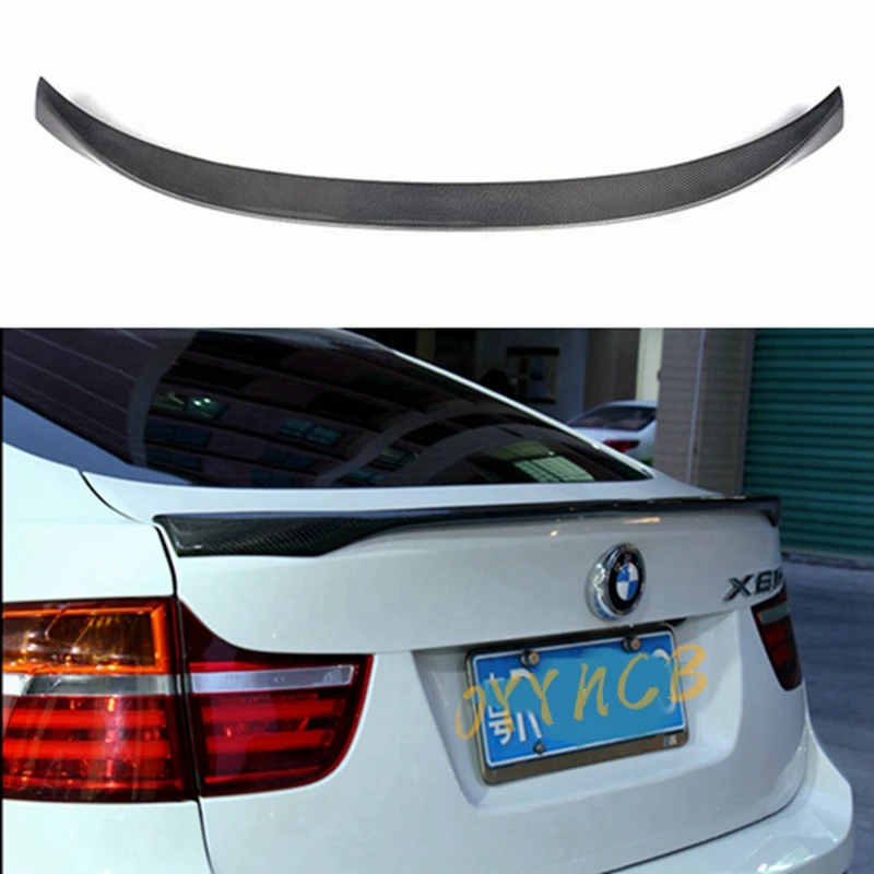 

FOR BMW X6 E71 PSM/MP/P Style Carbon Fiber Rear Spoiler Trunk Wing 2007-2014 Rear Roof Lip Spoiler Wing