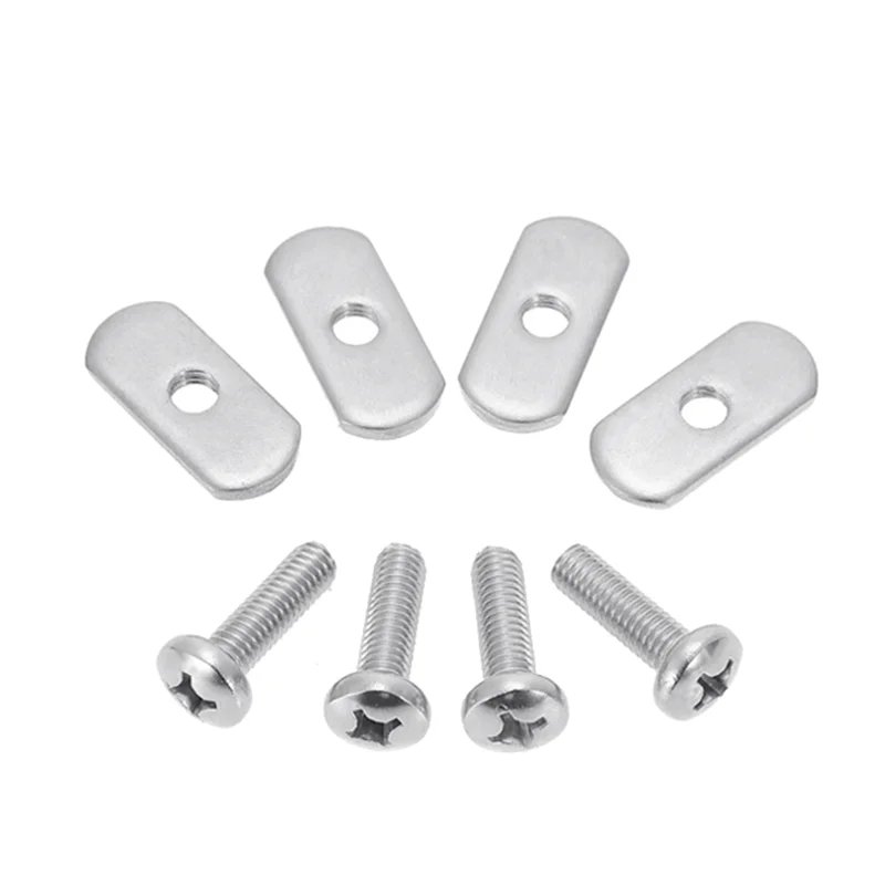 

8 Pcs Kayak Rail/Track M6 Screws & Nuts T Slot Bolt Replacement Stainless Steel Gear Mounting Bolt Kayak Accessories