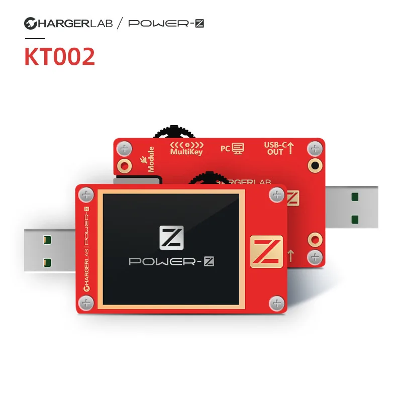 USB-тестер ChargerLAB POWER-Z KT002, цифровой вольтметр, амперметр, измеритель напряжения и мощности, сетевой тестер для зарядки