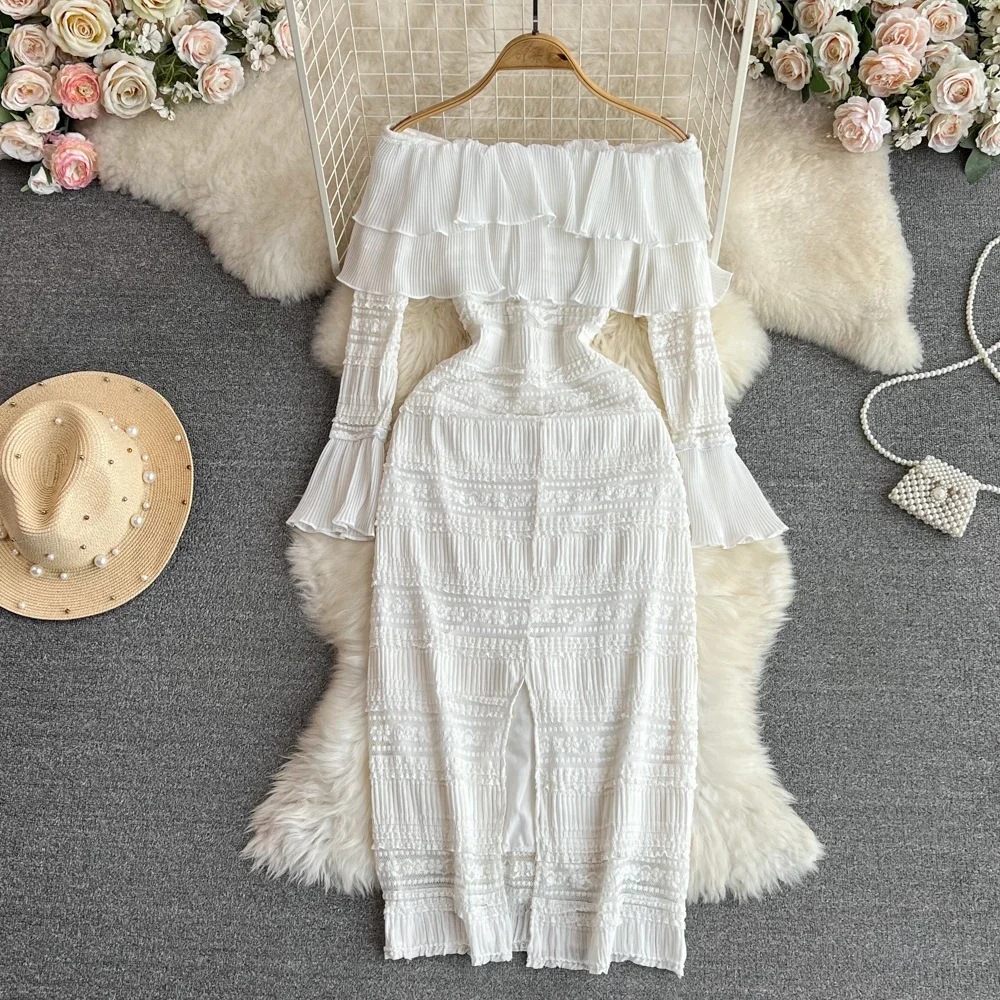 Женское облегающее платье-комбинация