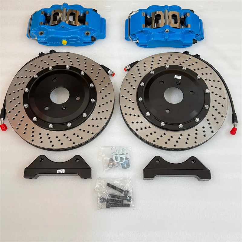Фото Комплект тормозных суппортов Jekit 4 Pots (4 поршня) 330 мм для Fiat Abarth 500, передние, на диск 17 дюймов №5